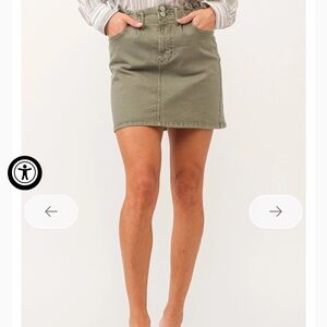 Dear John Khaki Mini Skirt Size 28
